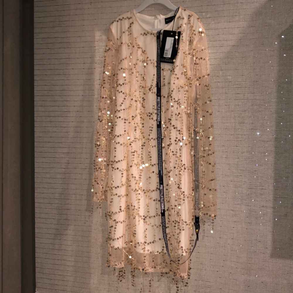 Gold Sequin Dress